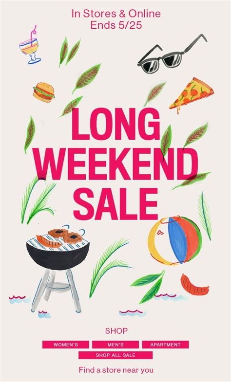 THE LONG WEEKEND SALE 